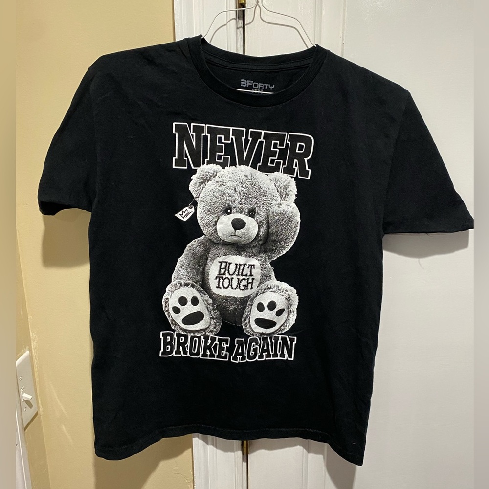 Never Broke Again Boys Black short sleeve tee XL (18-20)